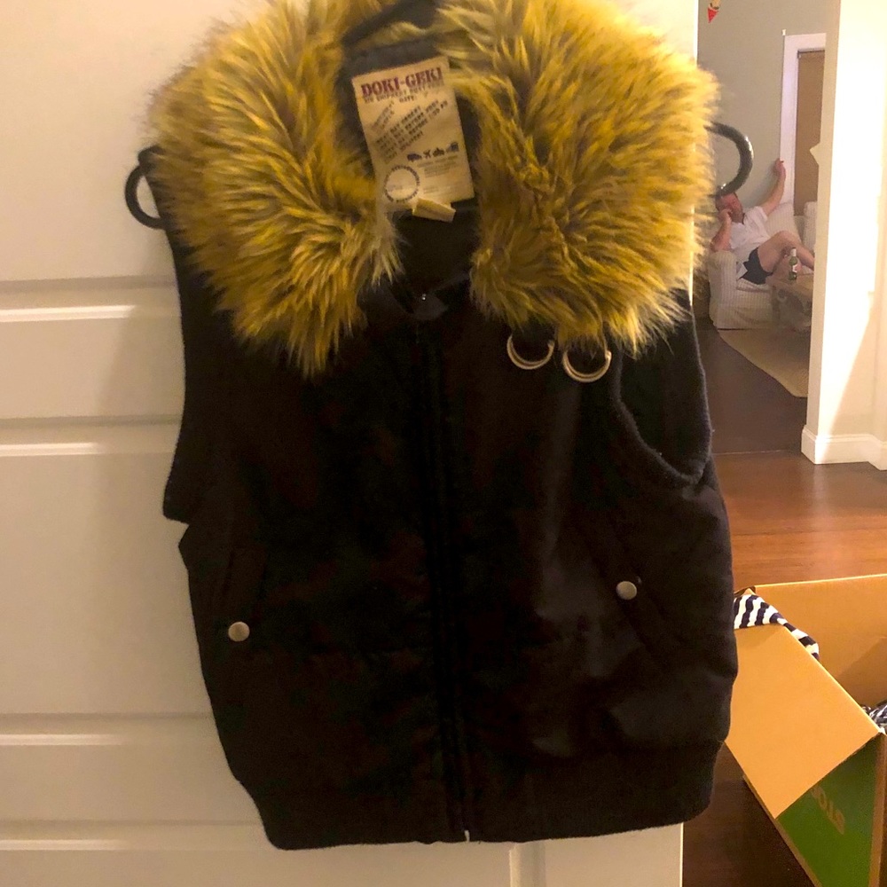 Vest with Faux Fur